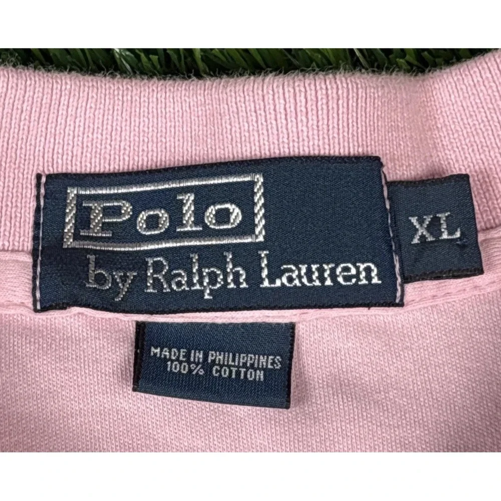 Polo Ralph Lauren Polo Shirt Mens XL Pink Short Sleeve Golf Work Casual Used